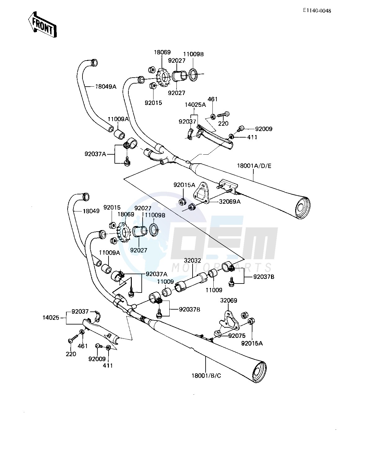 MUFFLERS -- 81-82 H1_H2- - image