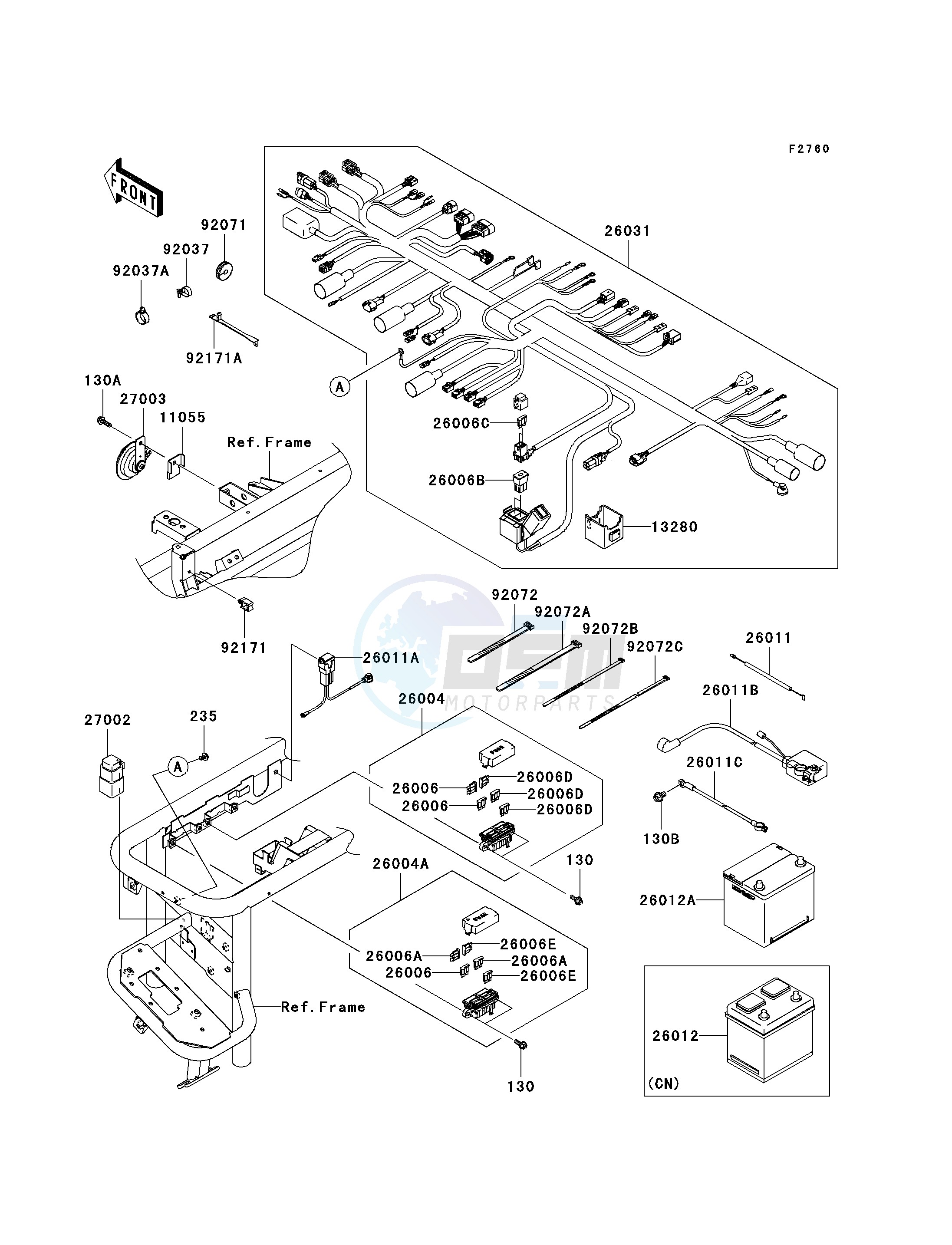 CHASSIS ELECTRICAL EQUIPMENT blueprint