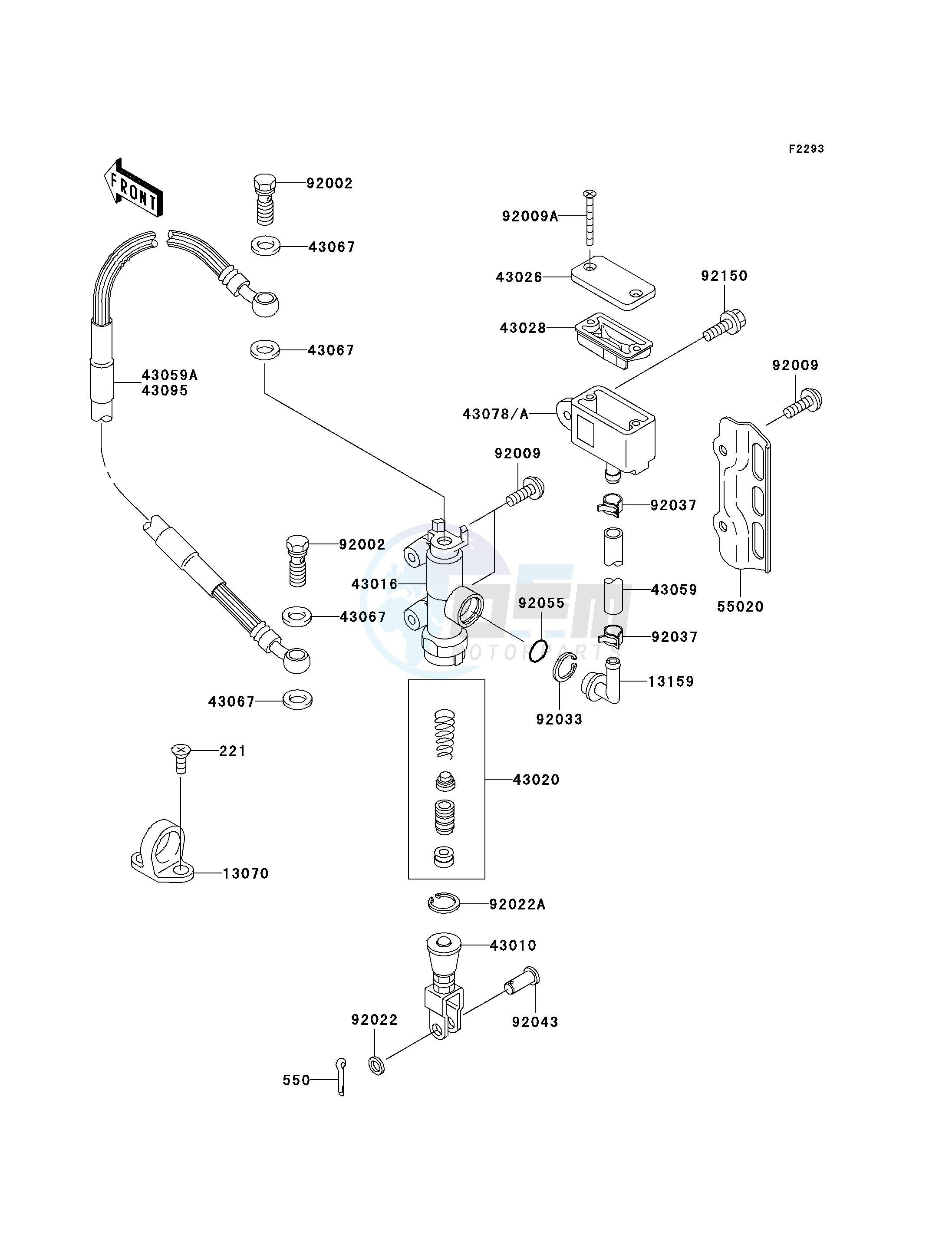 REAR MASTER CYLINDER image