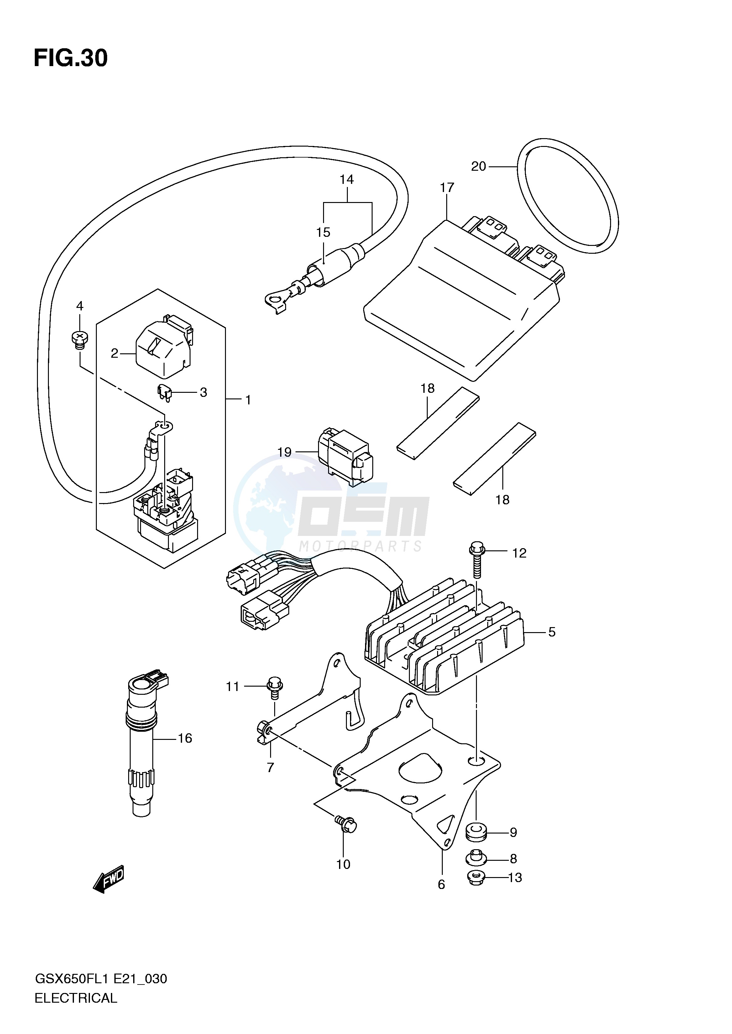 ELECTRICAL (GSX650FAL1 E21) image