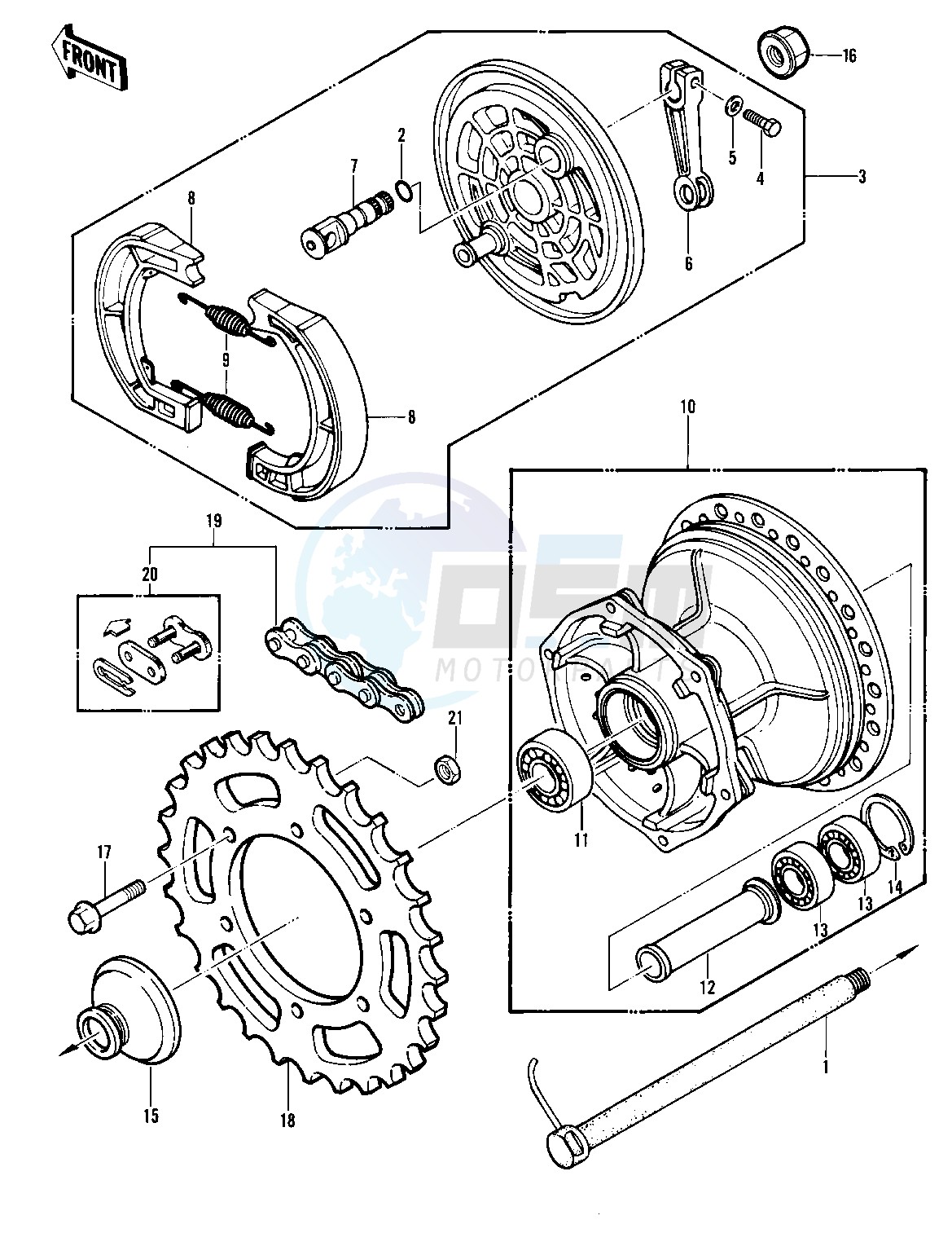 REAR HUB_BRAKE_CHAIN blueprint