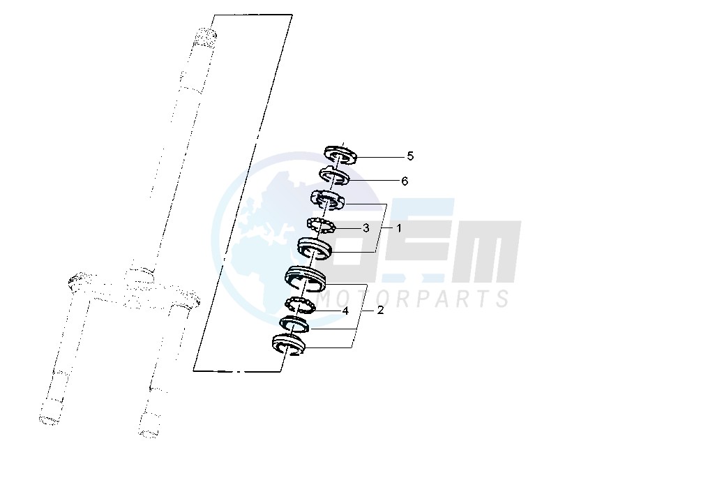 Steering bearing ball tracks image