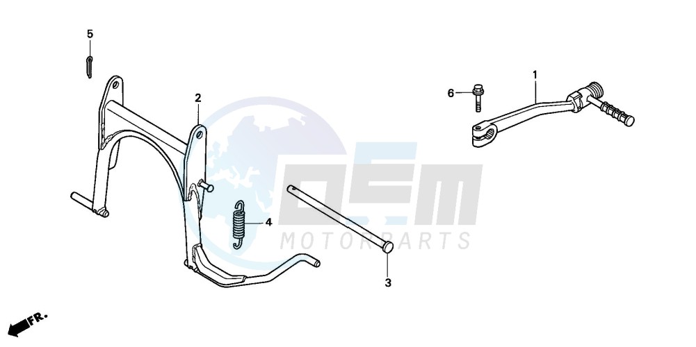 STAND/KICK STARTER ARM image