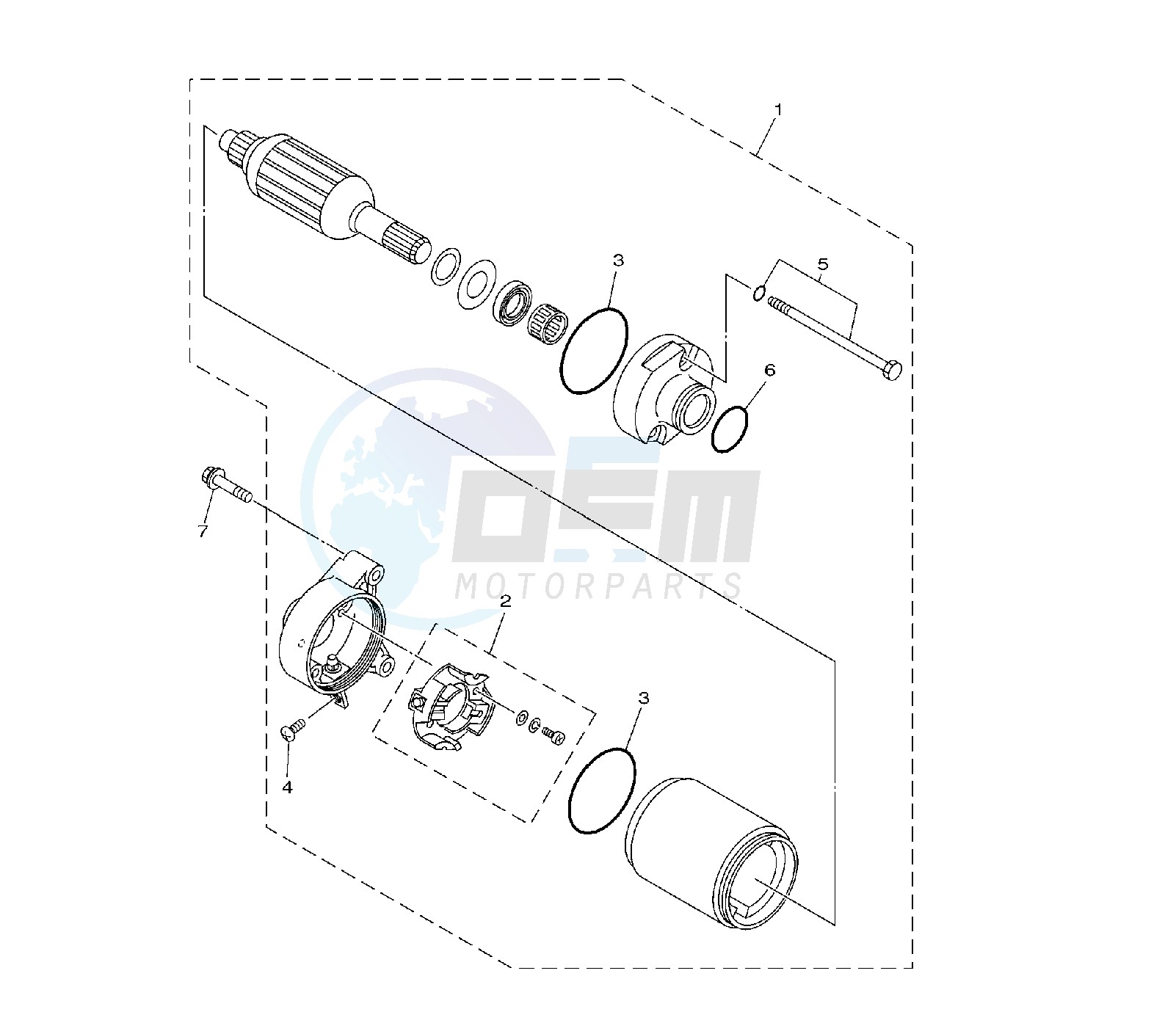 STARTING MOTOR blueprint