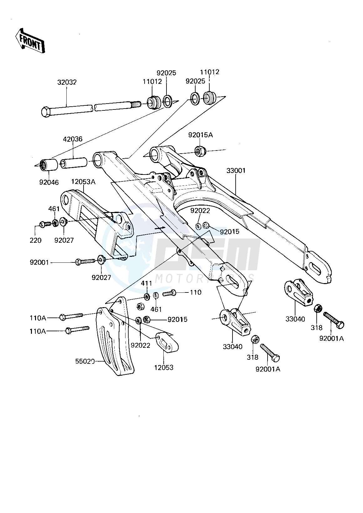 SWING ARM -- 81-82 A2_A3- - image