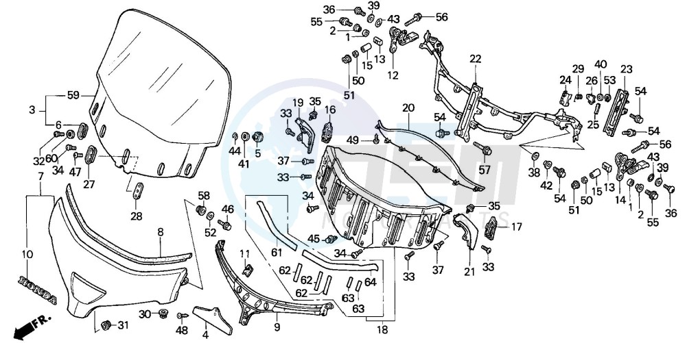 WINDSCREEN (GL1800A1/A2/A 3) image