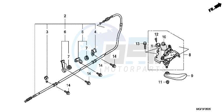 PARKING BRAKE (FJS600A9 2KO/ FJS600AB/ DB) blueprint