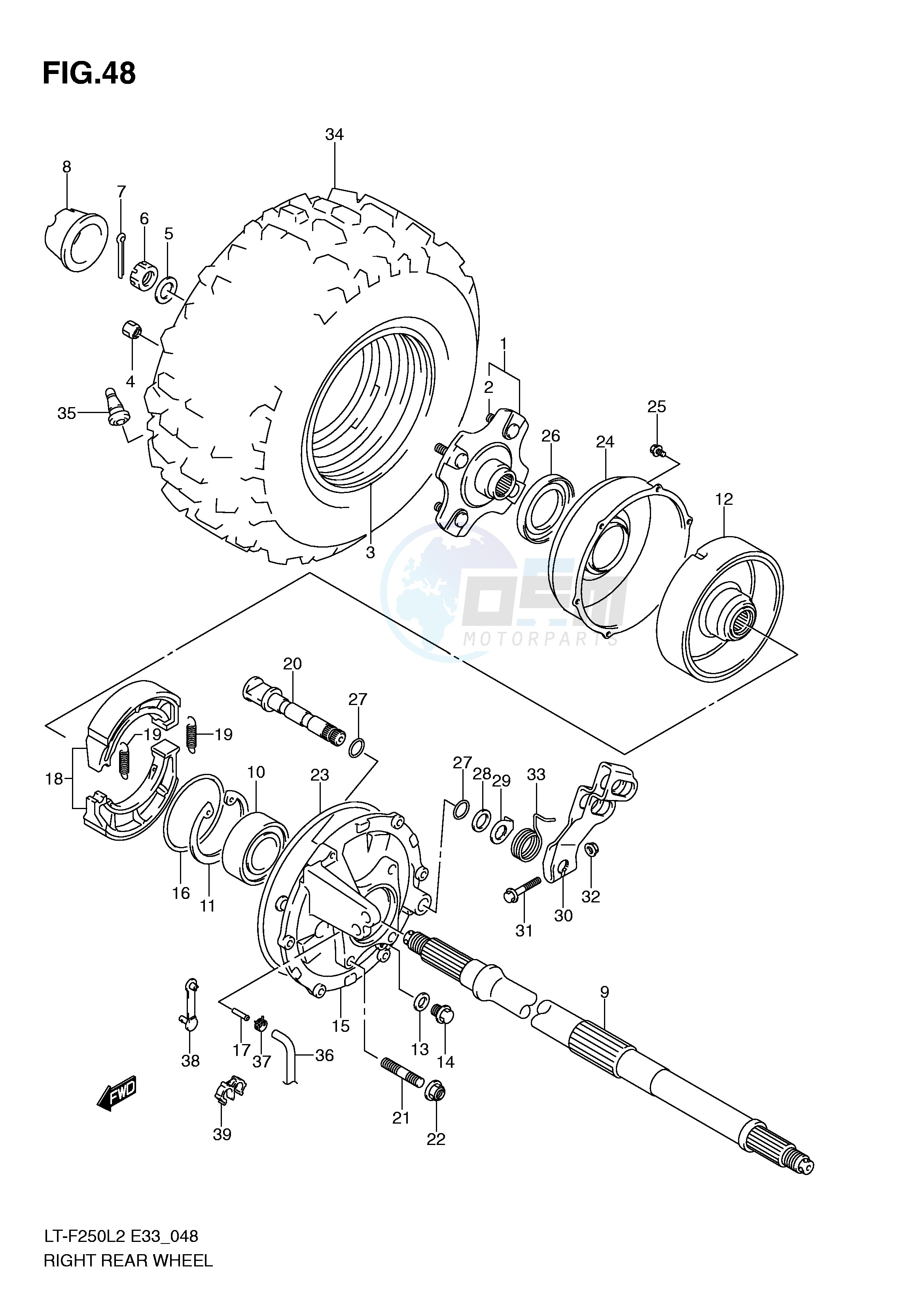 RIGHT REAR WHEEL image