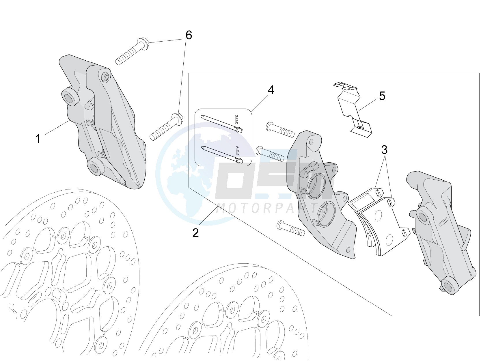 Front brake caliper image