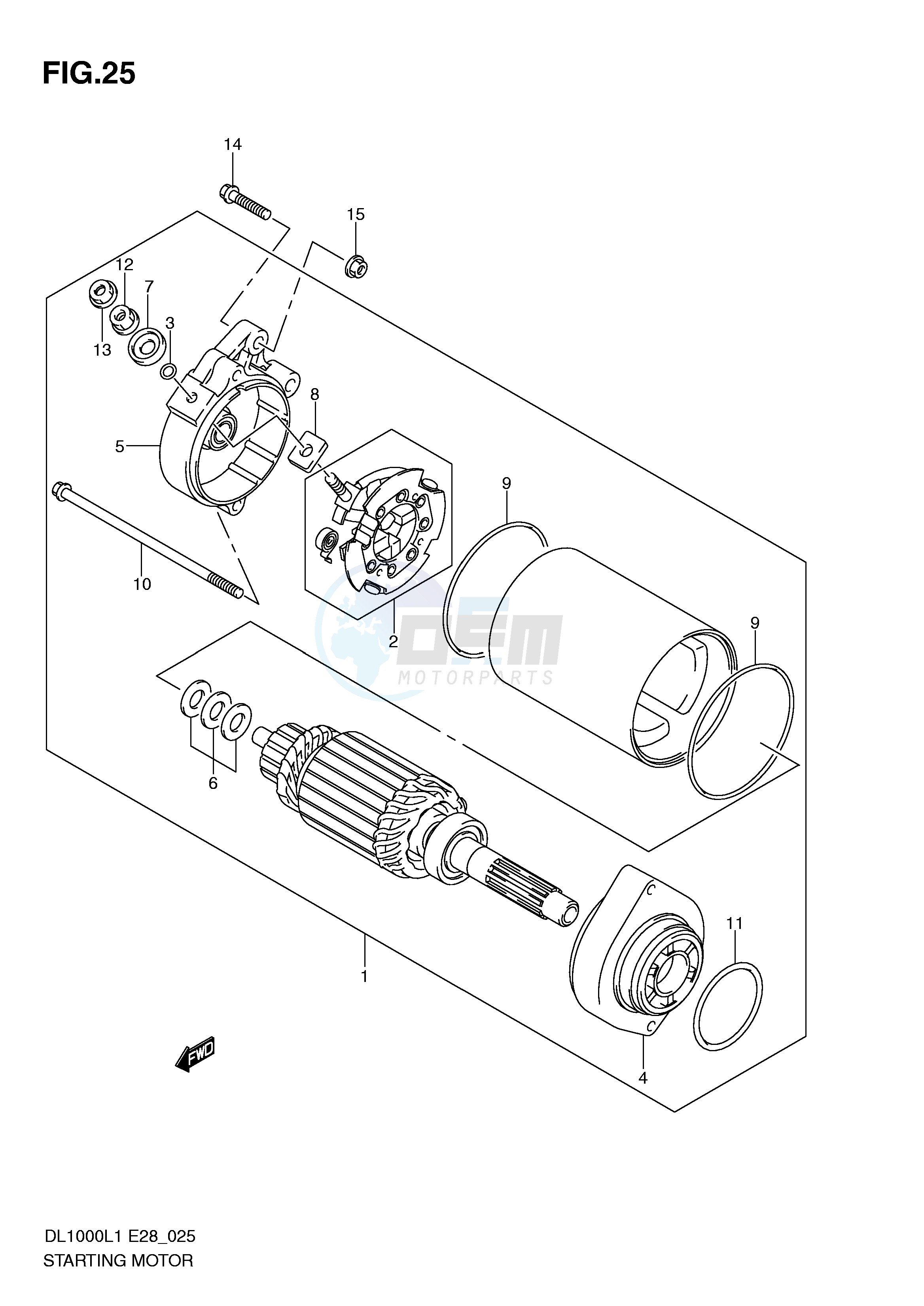 STARTING MOTOR image