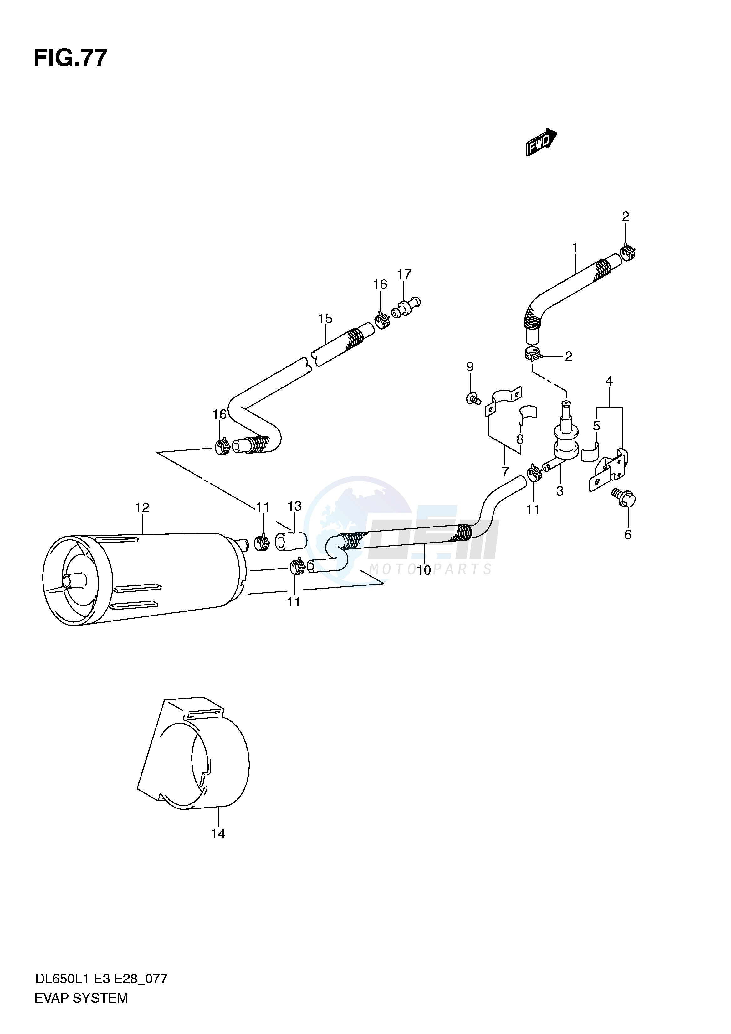 EVAP SYSTEM (DL650AL1 E33) image