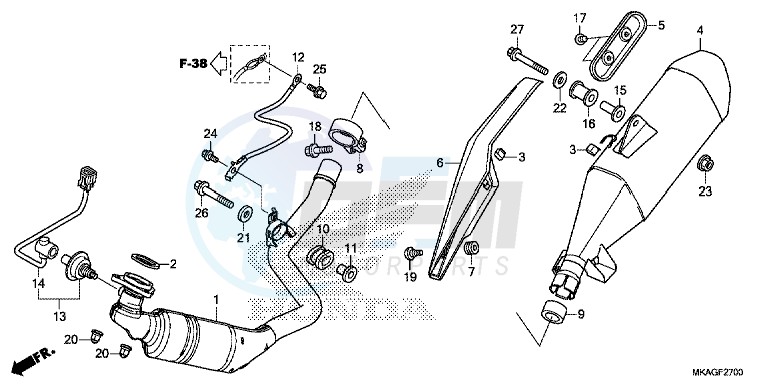 EXHAUST MUFFLER blueprint