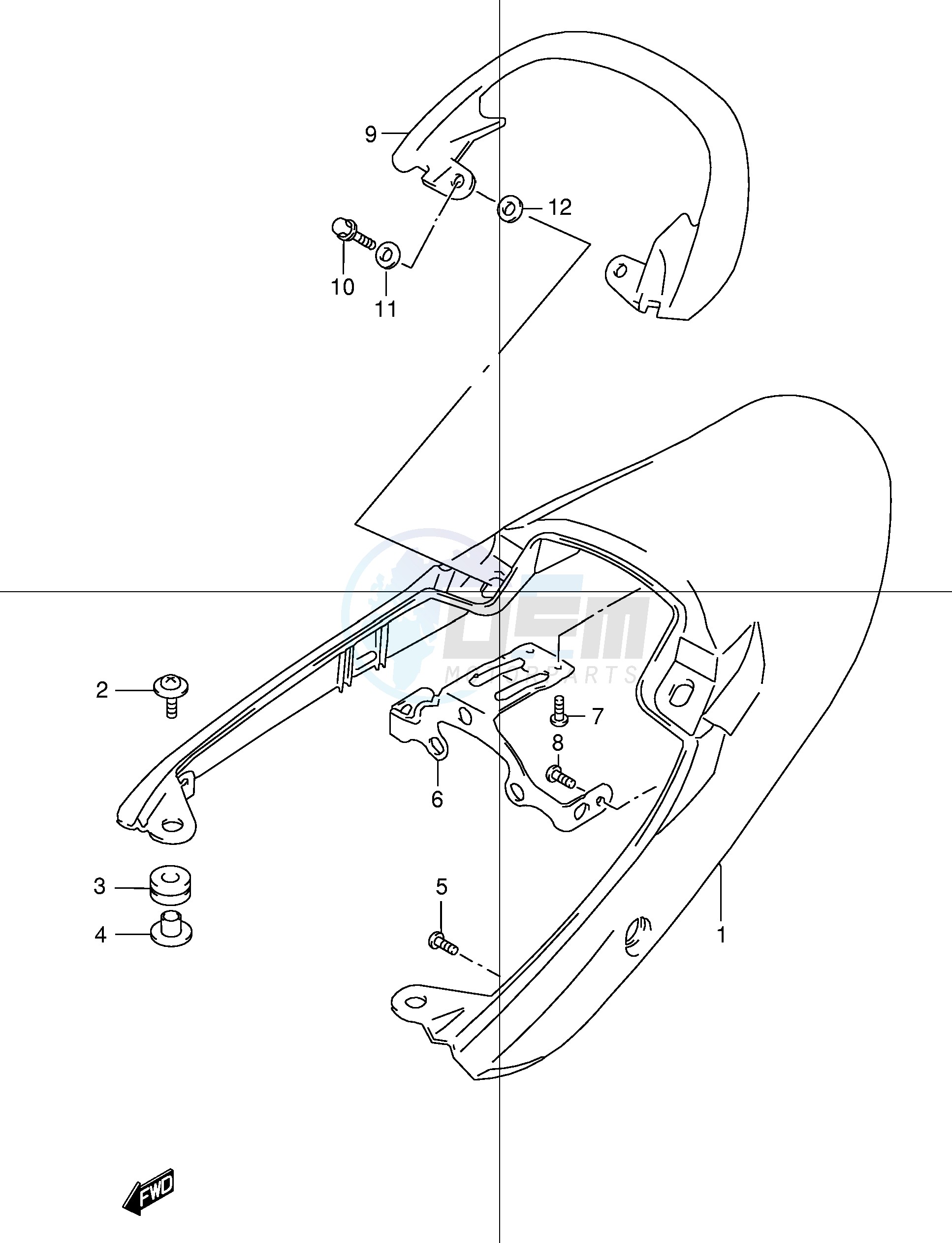 SEAT TAIL COVER blueprint