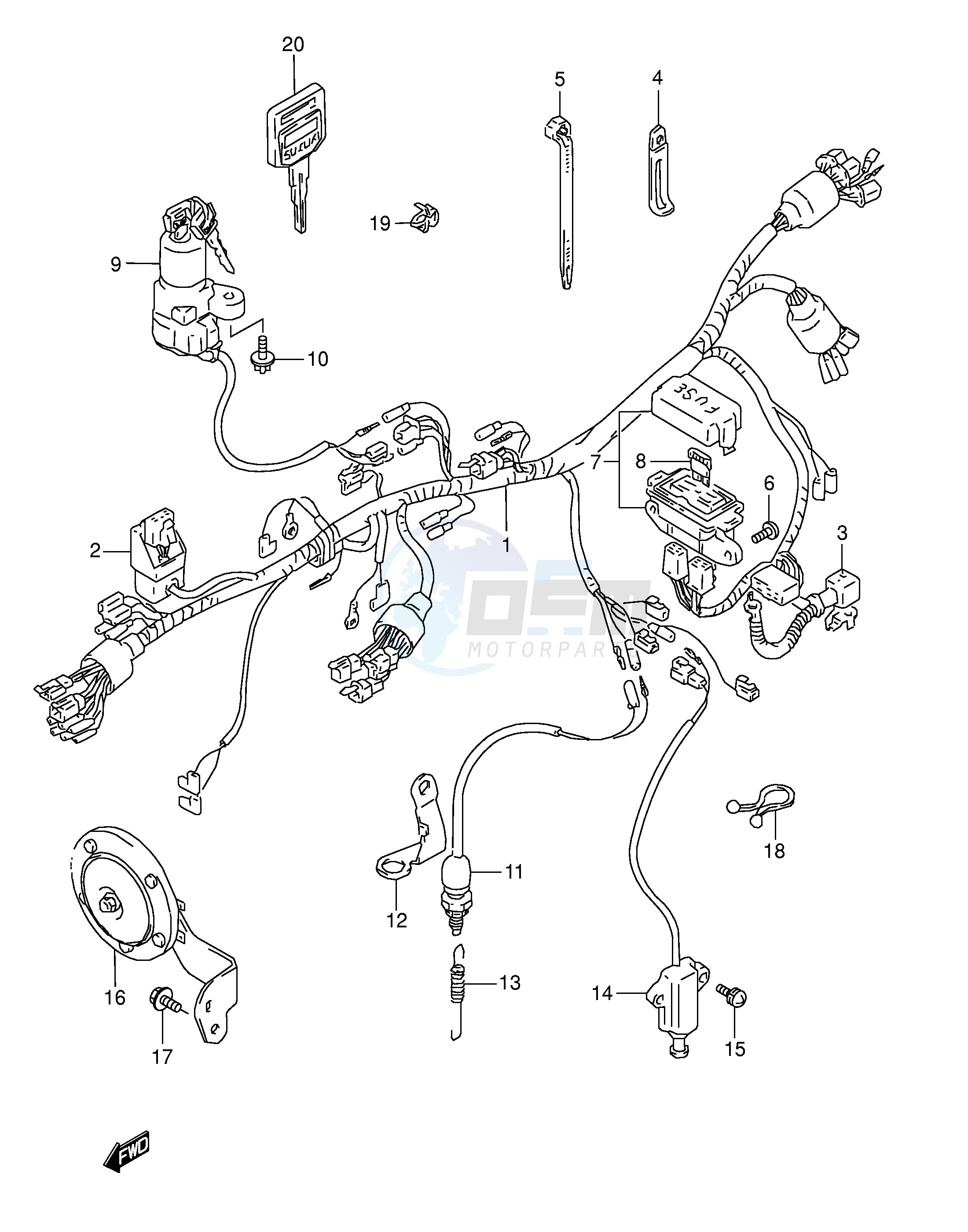 WIRING HARNESS (MODEL S) image