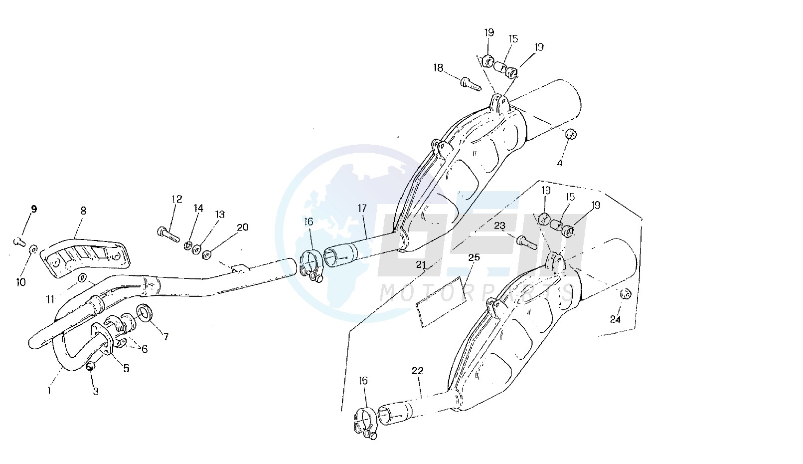 EXHAUST SYSTEM blueprint