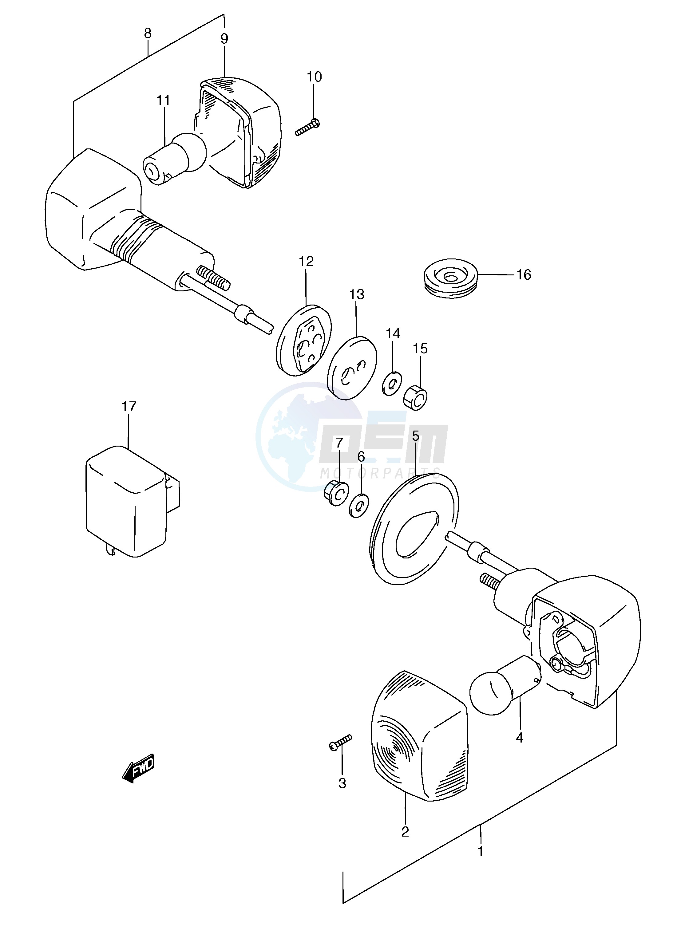 TURN SIGNAL LAMP (E1) image