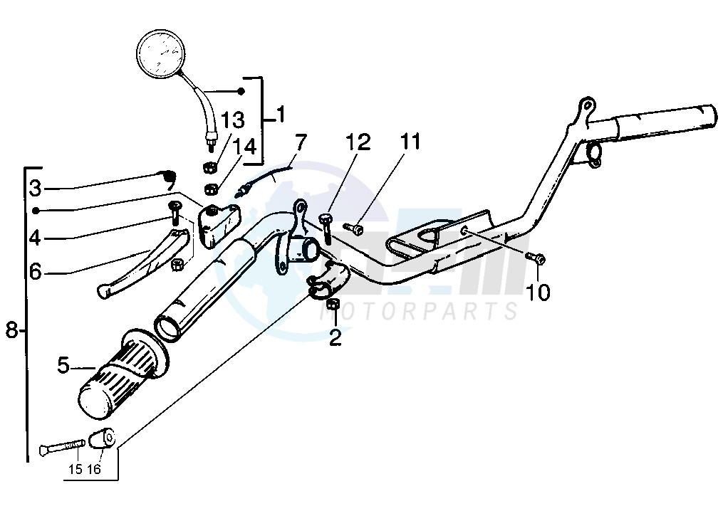 Rear brake control blueprint