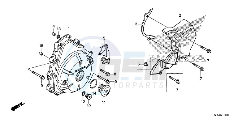 A.C. GENERATOR COVER blueprint