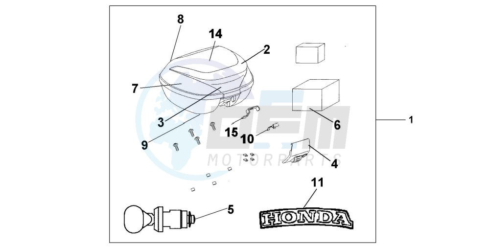 TOP BOX 35 L NH-400M blueprint