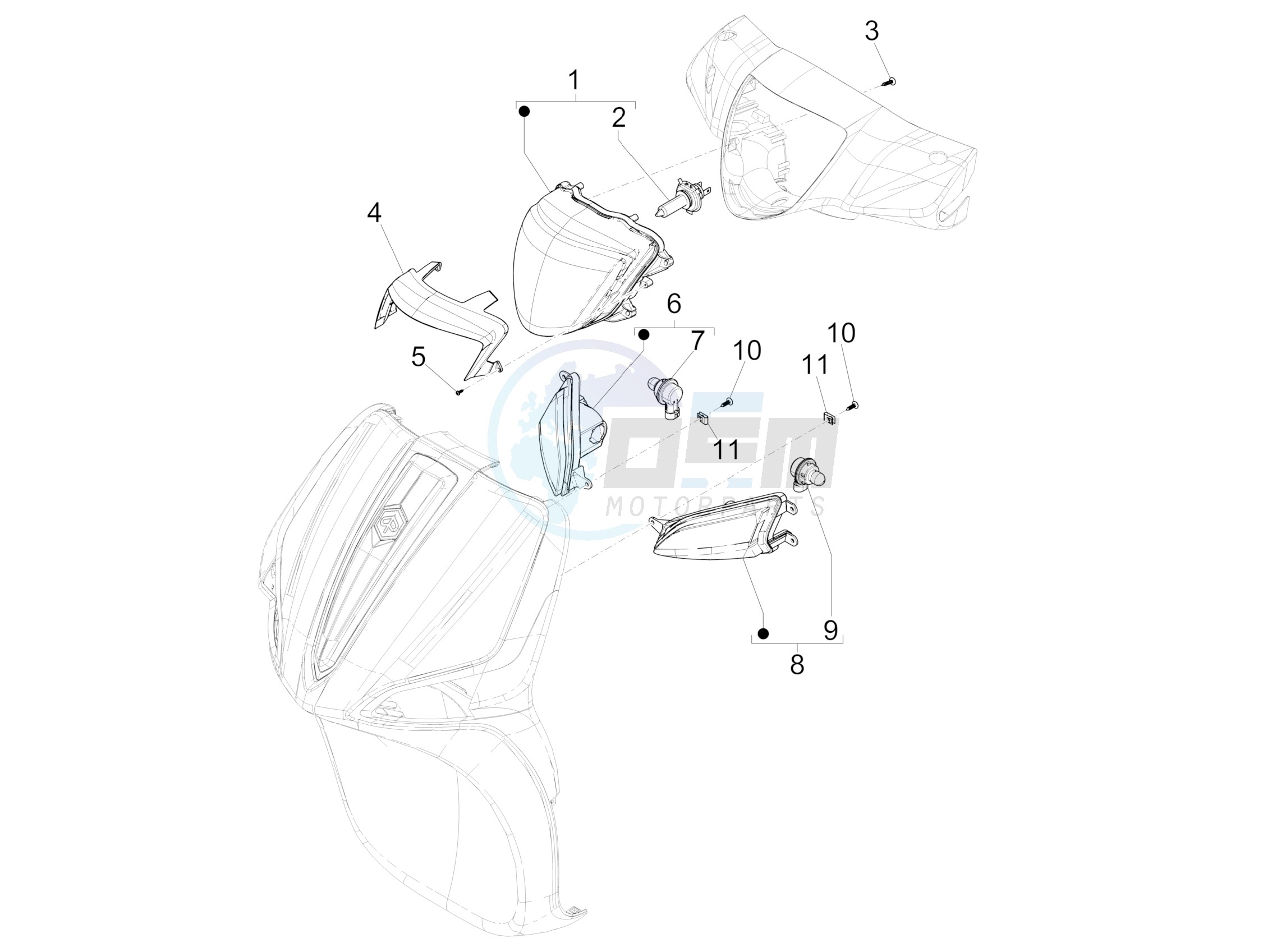 Front headlamps - Turn signal lamps image