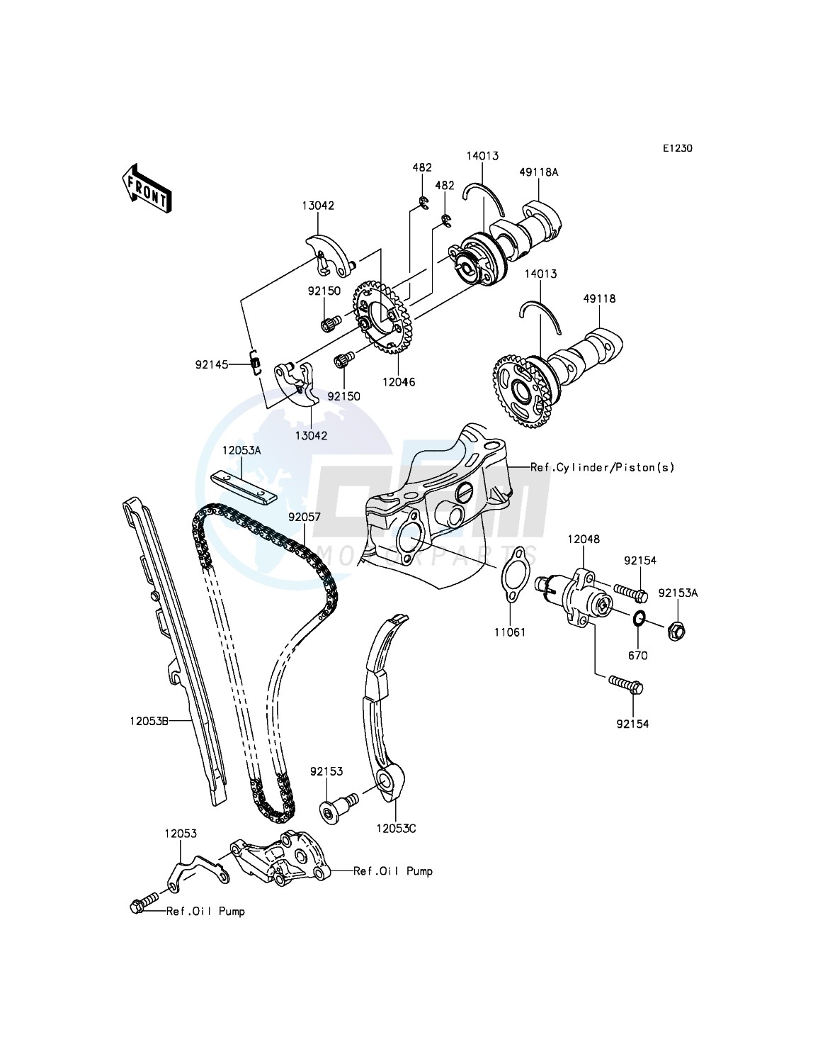 Camshaft(s)/Tensioner blueprint