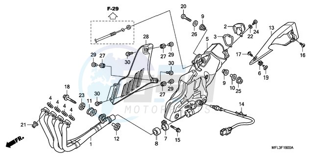 EXHAUST MUFFLER blueprint