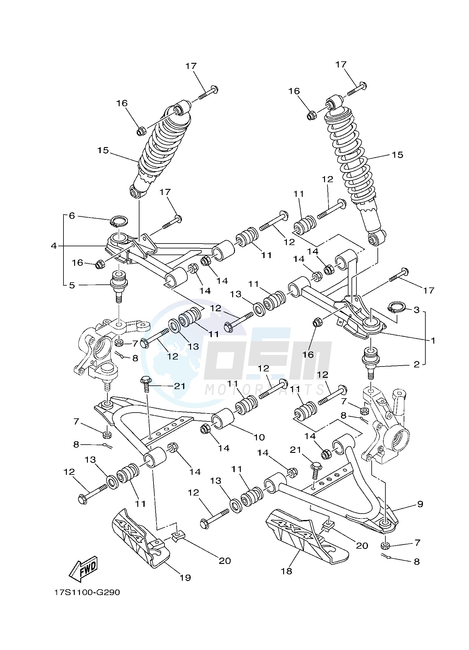 FRONT SUSPENSION & WHEEL image