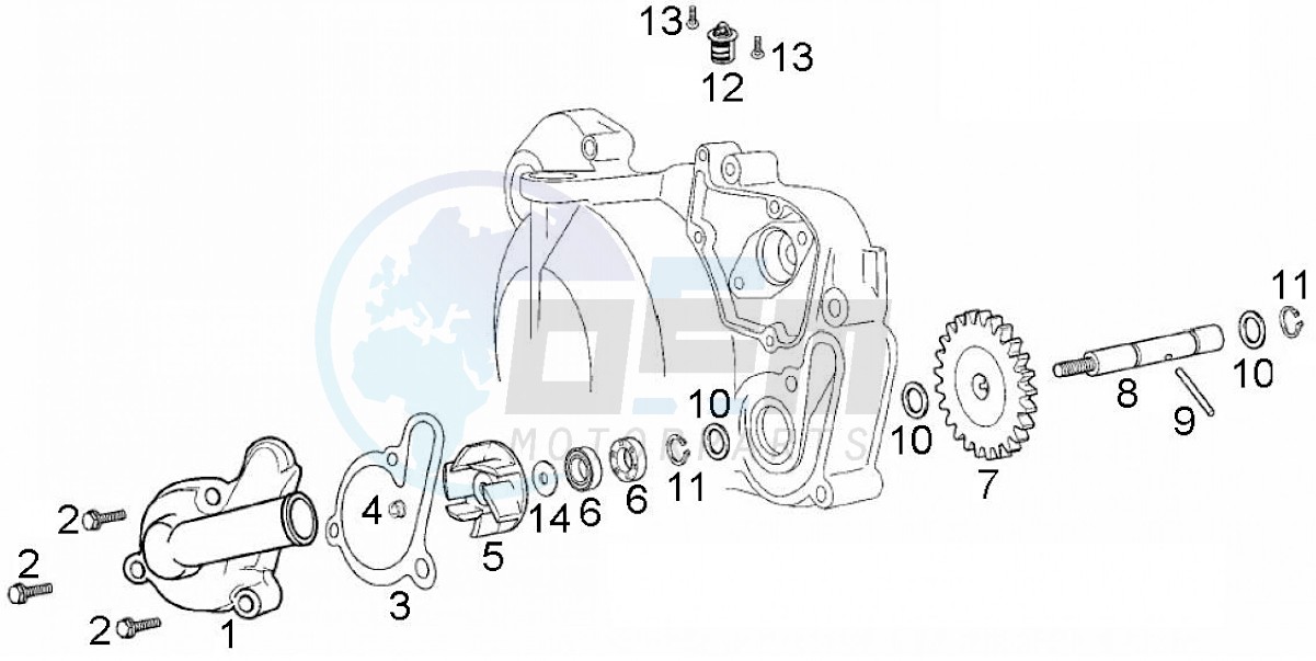 Water pump (Positions) blueprint
