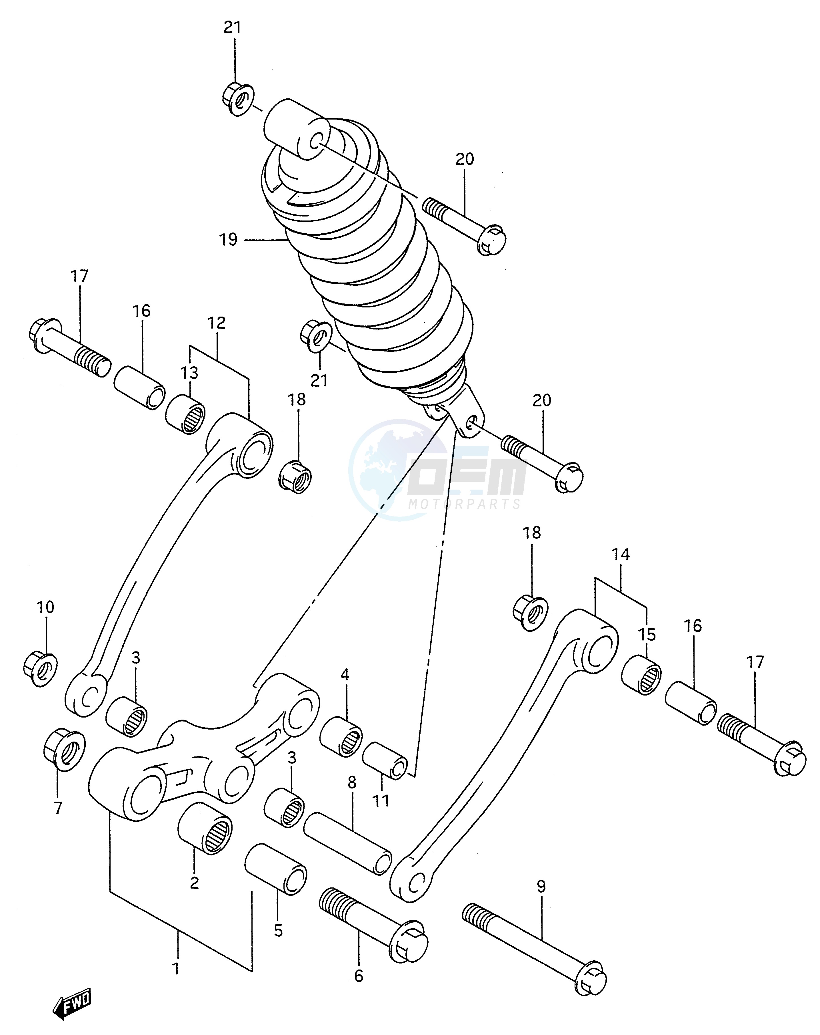 REAR CUSHION LEVER (MODEL J) image