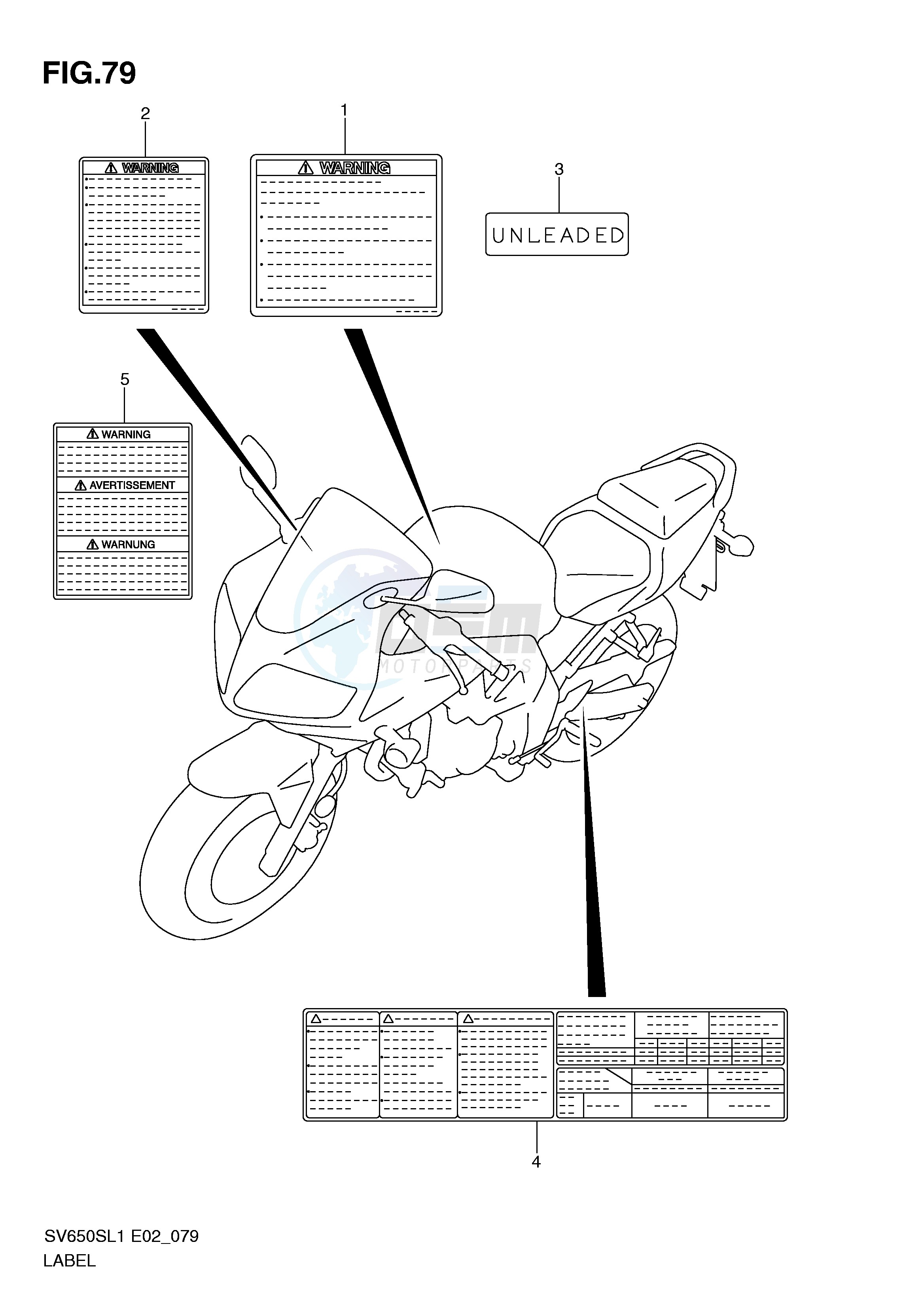 LABEL (SV650SUL1 E24) blueprint