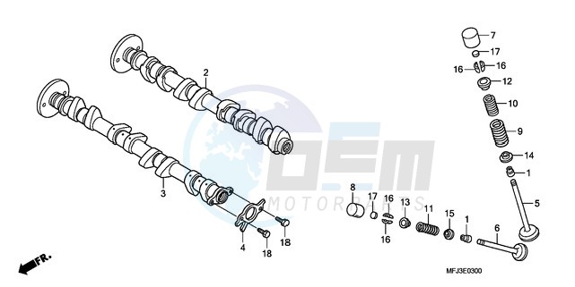 CAMSHAFT/VALVE blueprint