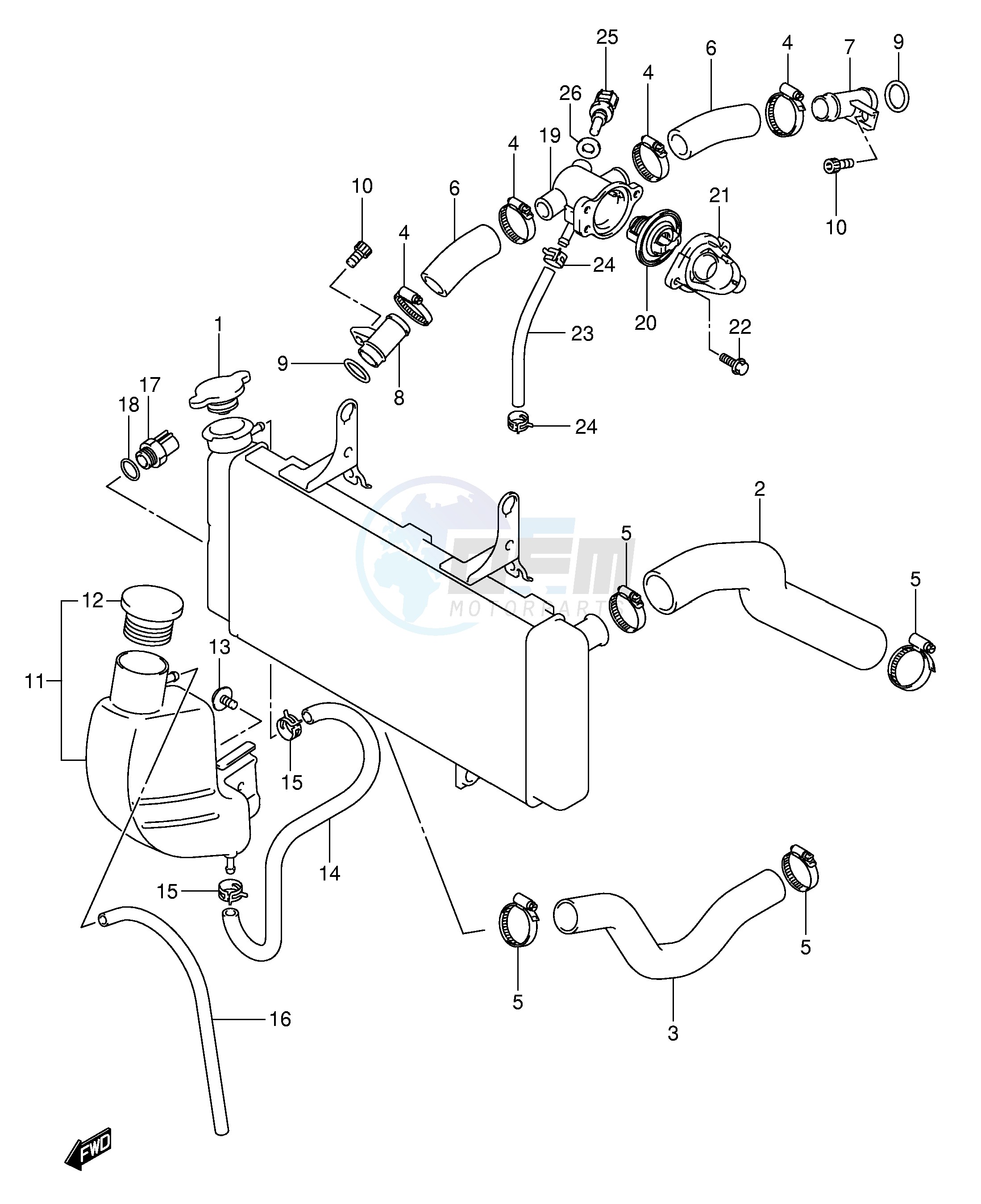 RADIATOR HOSE image