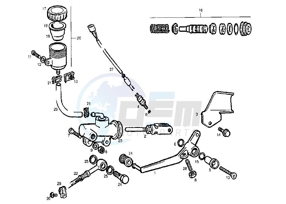 REAR MASTER CYLINDER image