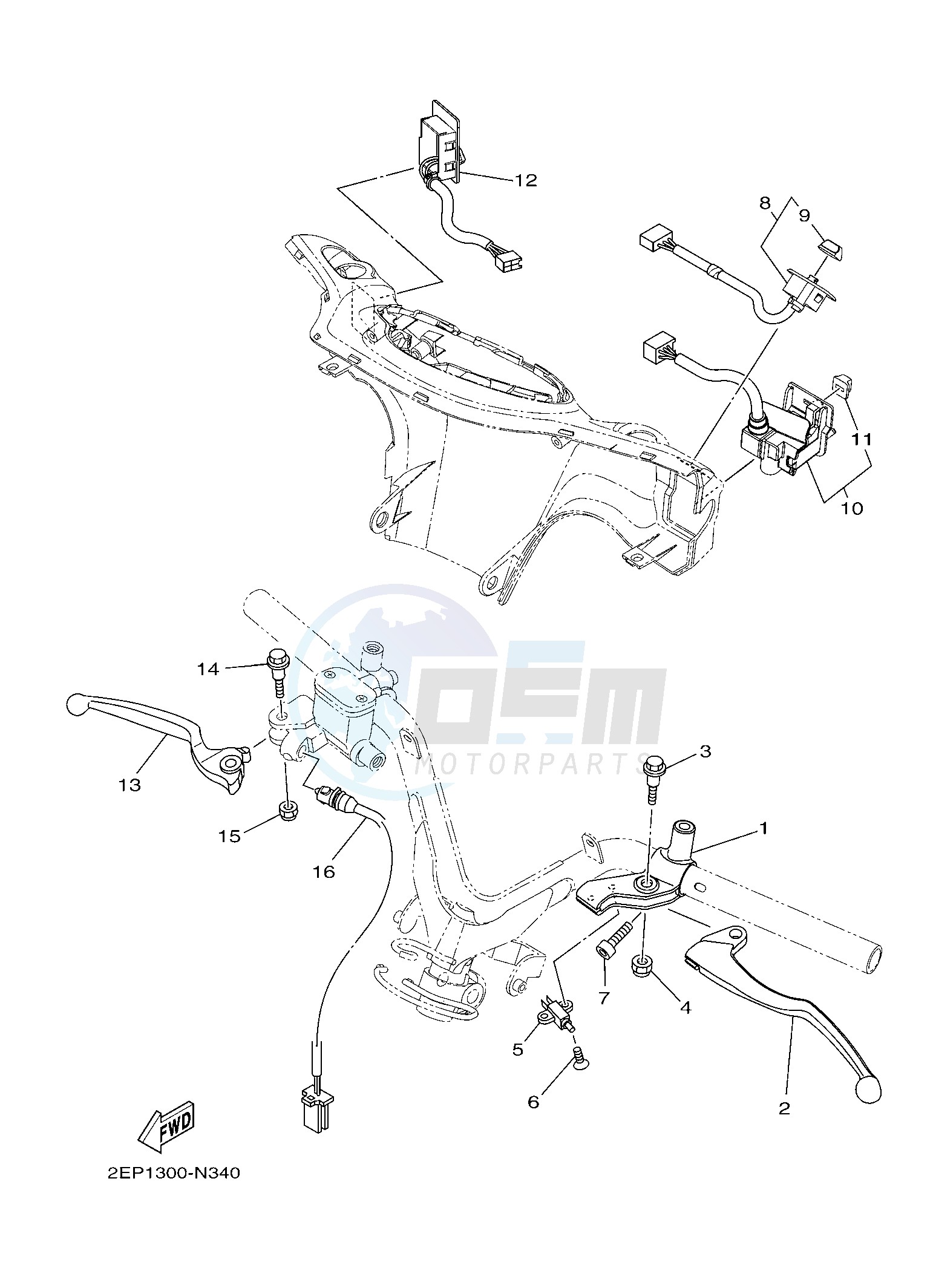 SWITCH & LEVER FOR DISK BRAKE image