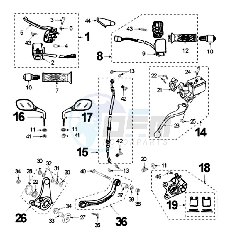 BRAKE CALIPER *AJP* * DOMINO* image