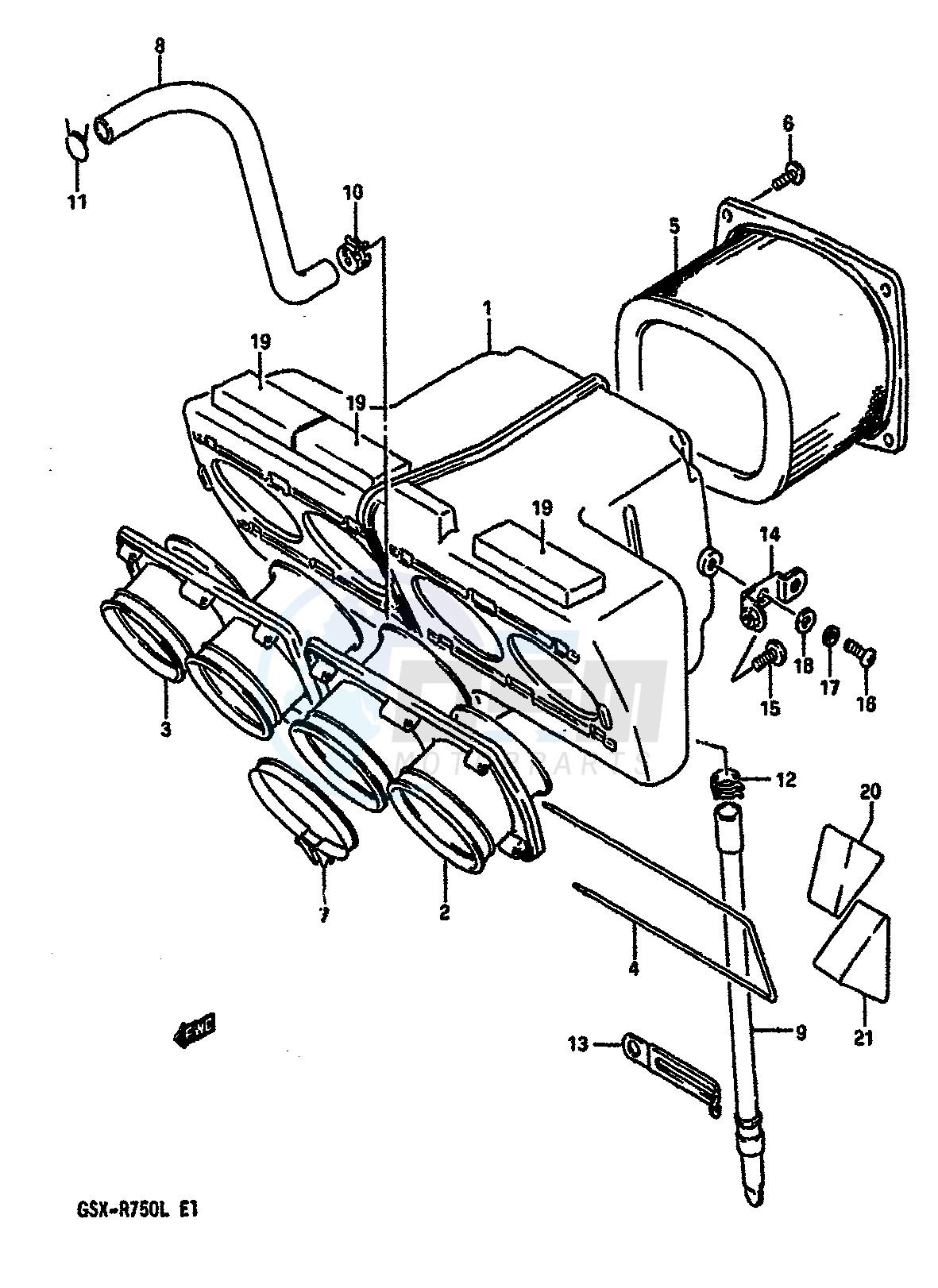 AIR CLEANER (MODEL J K) blueprint