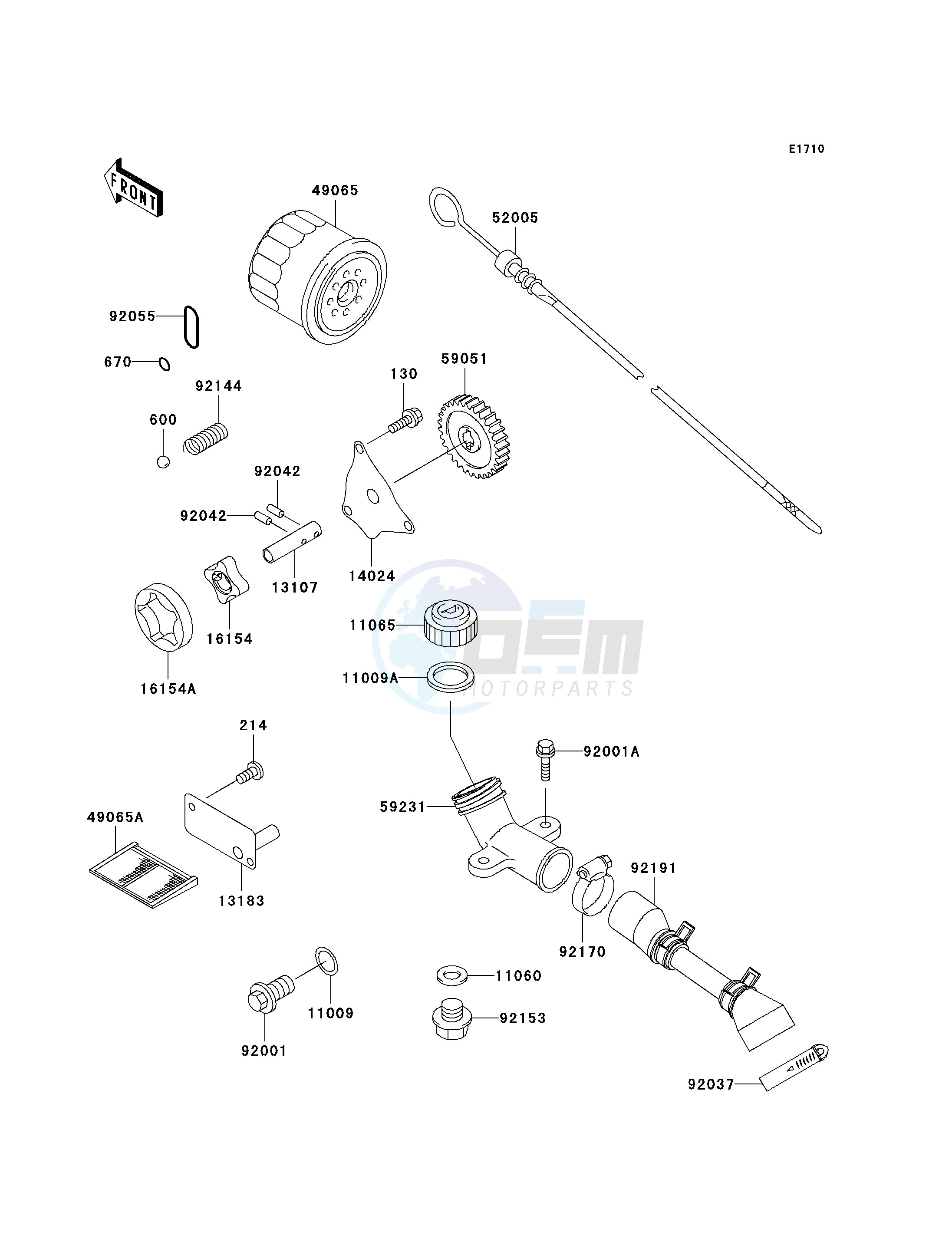 OIL PUMP_OIL FILTER blueprint