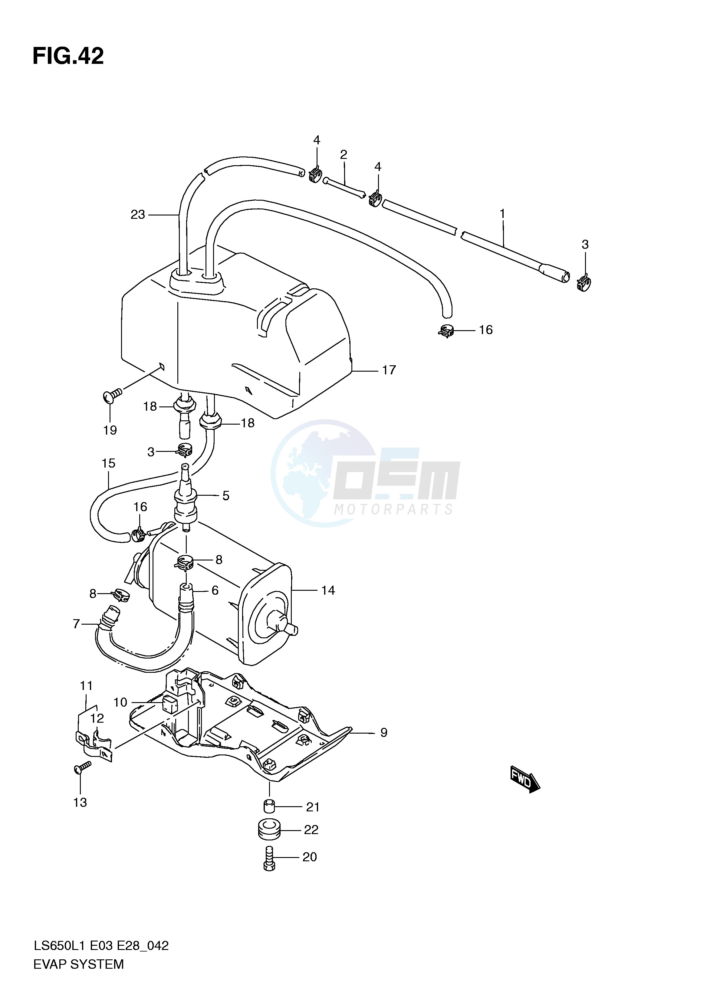 EVAP SYSTEM (LS650L1 E33) blueprint