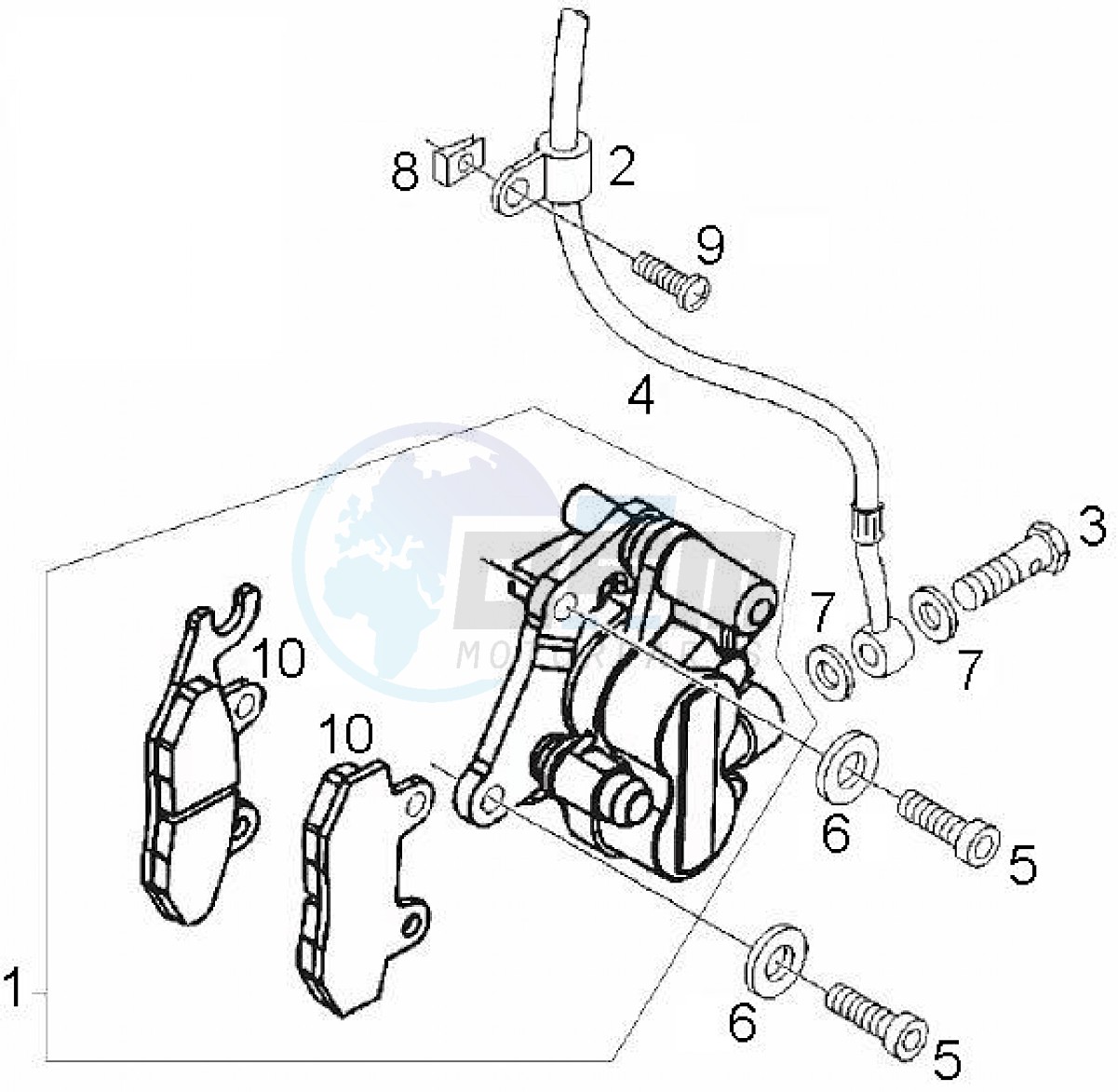 Braking system, front (Positions) image