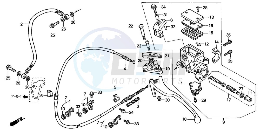 RR. BRAKE MASTER CYLINDER image