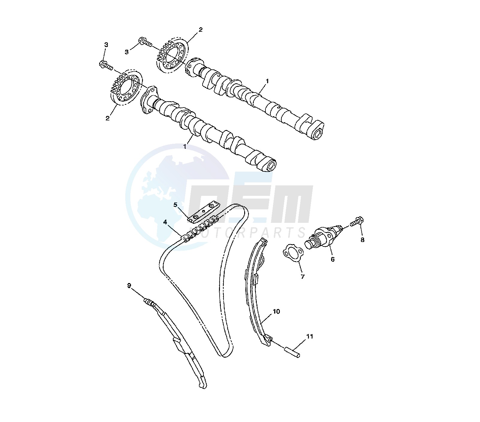 CAMSHAFT AND TIMING CHAIN image
