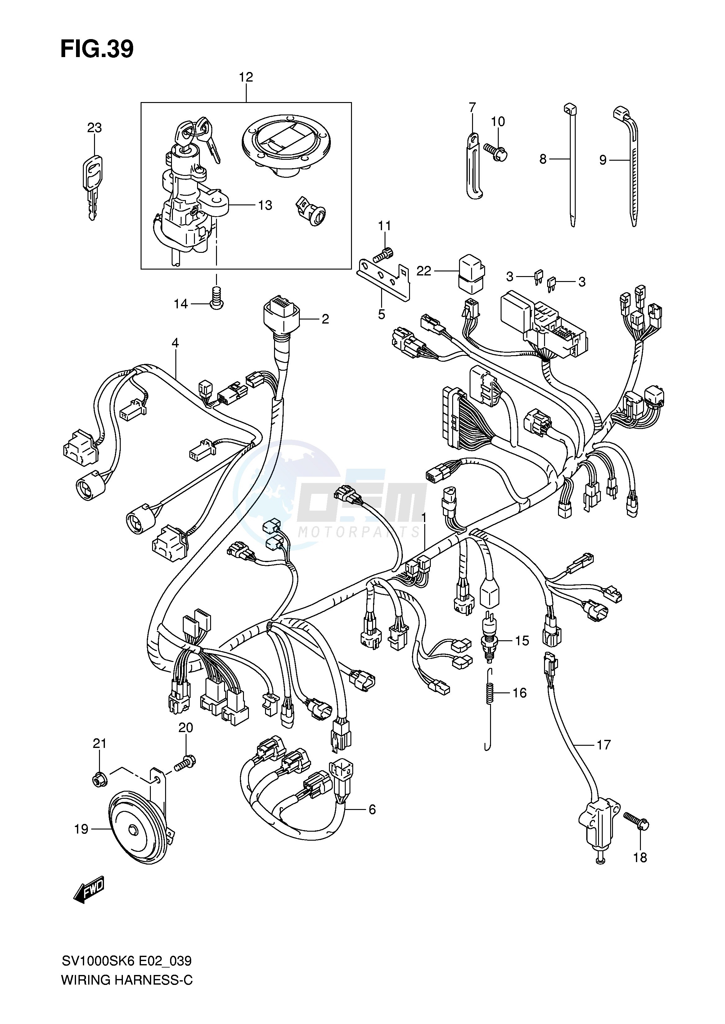 WIRING HARNESS (SV1000S S1 S2) image