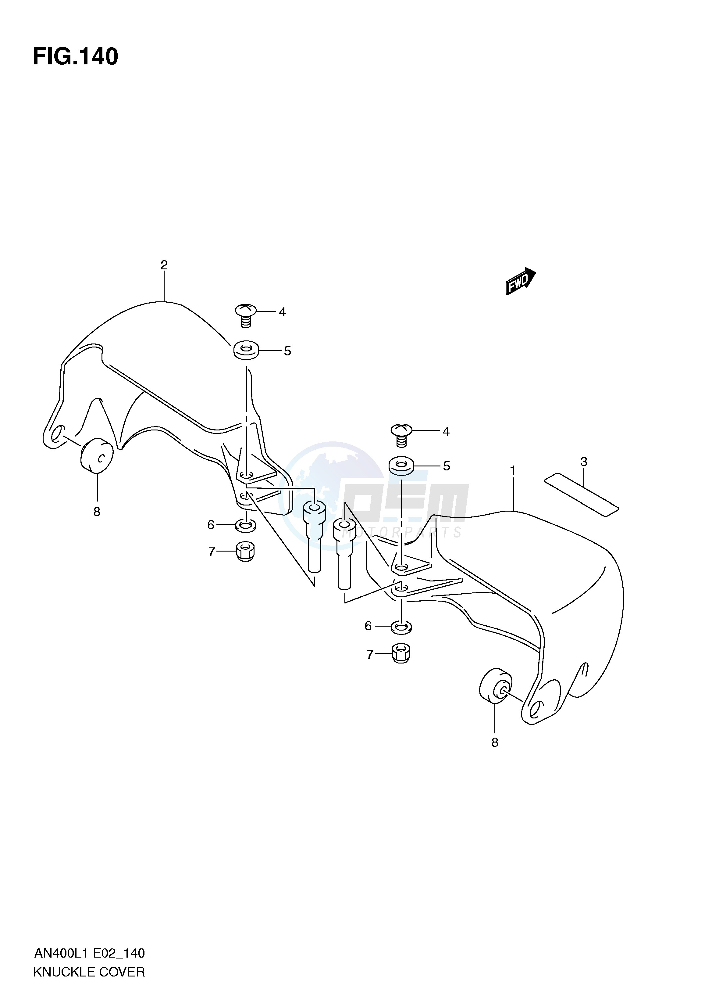 KNUCKLE COVER (AN400ZAL1 E51) image