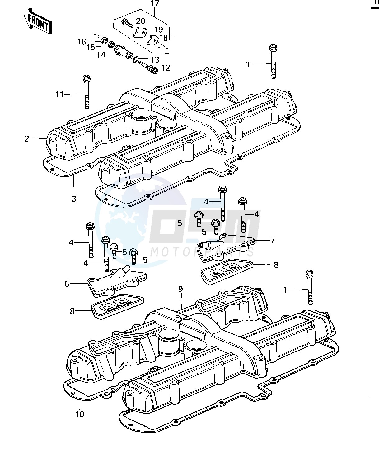 CYLINDER HEAD COVERS blueprint