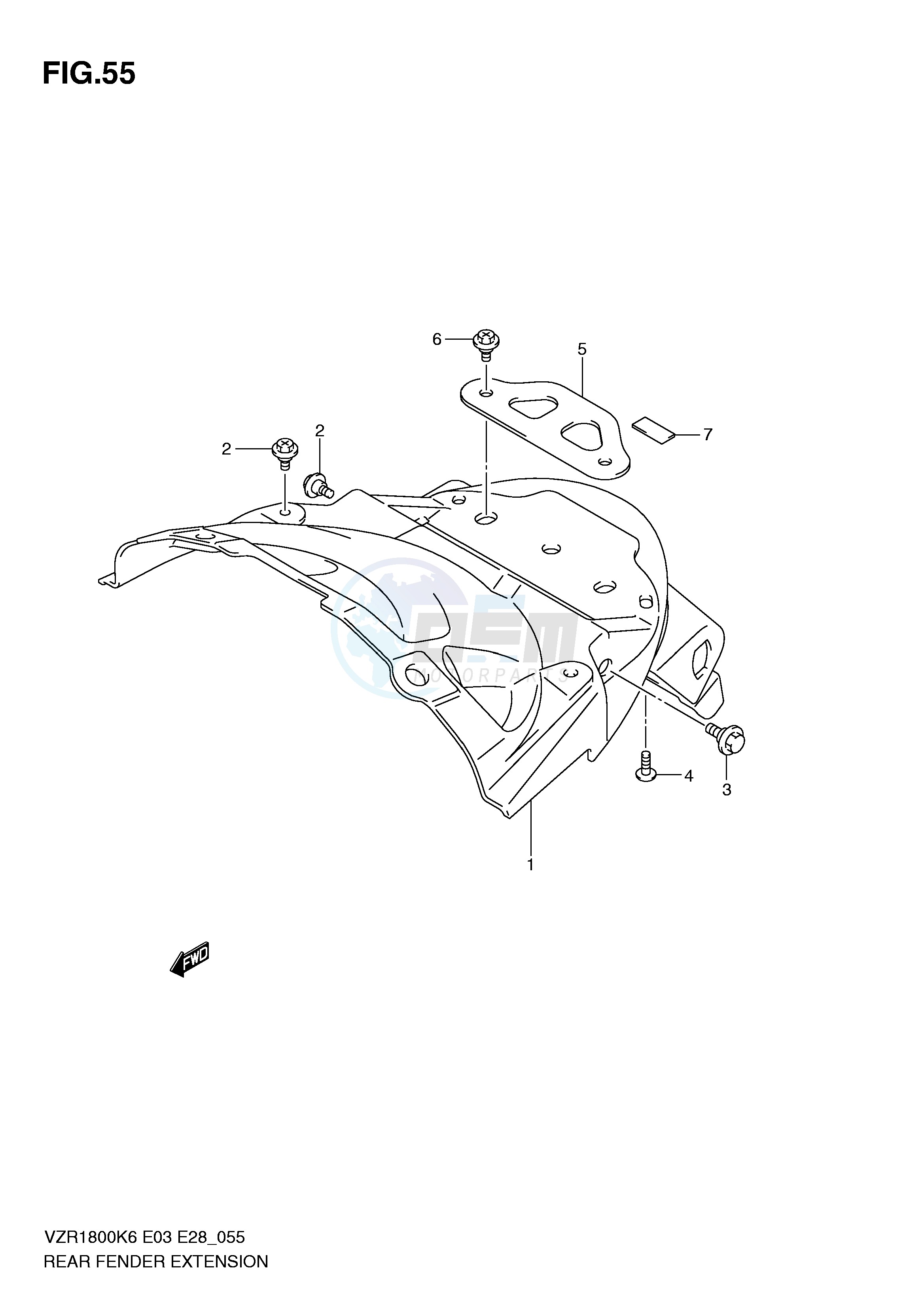 REAR FENDER EXTENSION blueprint