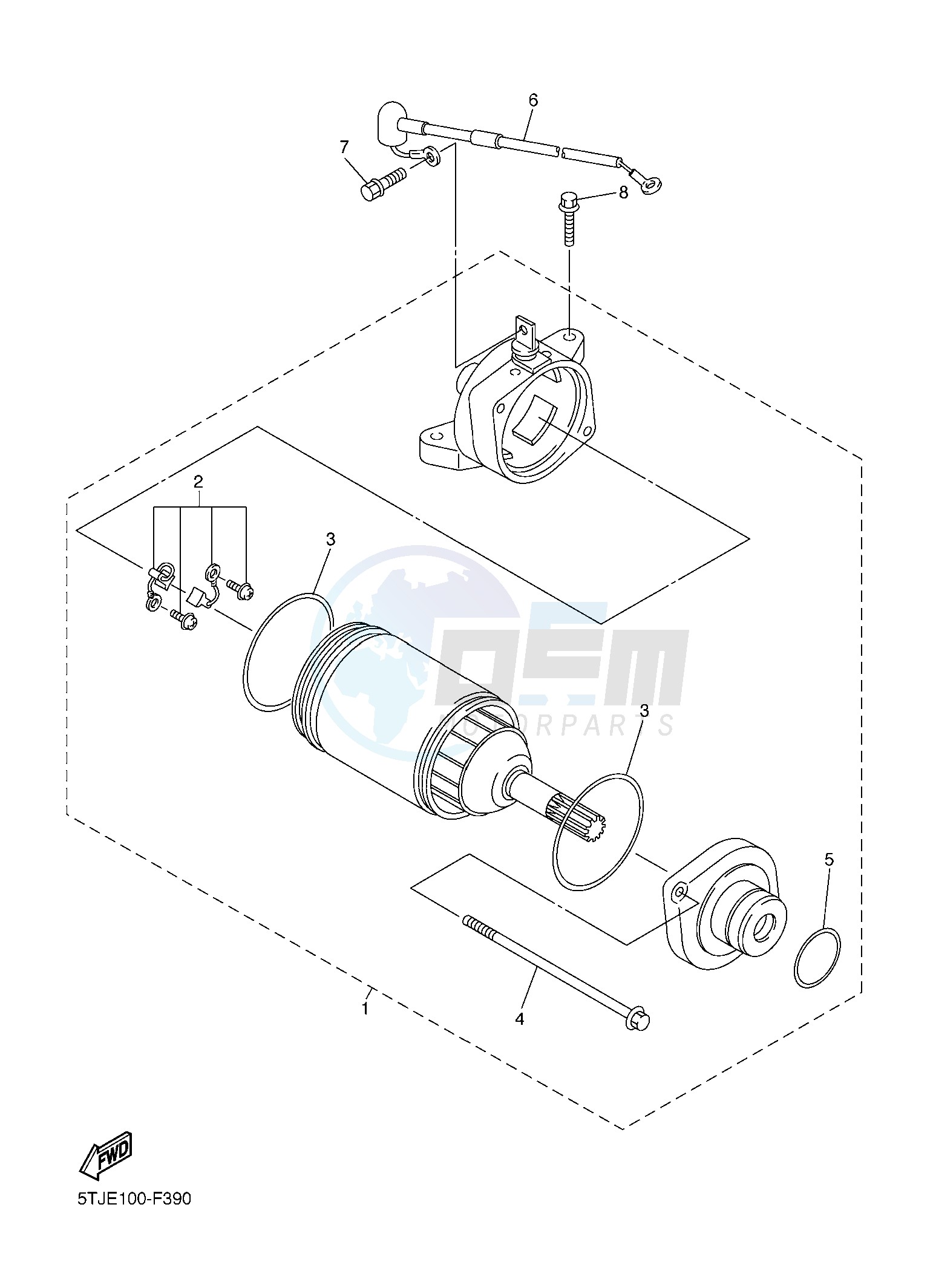 STARTING MOTOR image