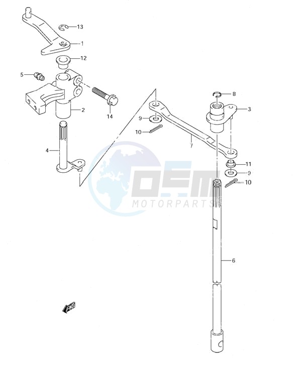 Clutch Shaft (S/N 372297 to 680685) image