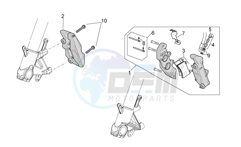 Front brake caliper image