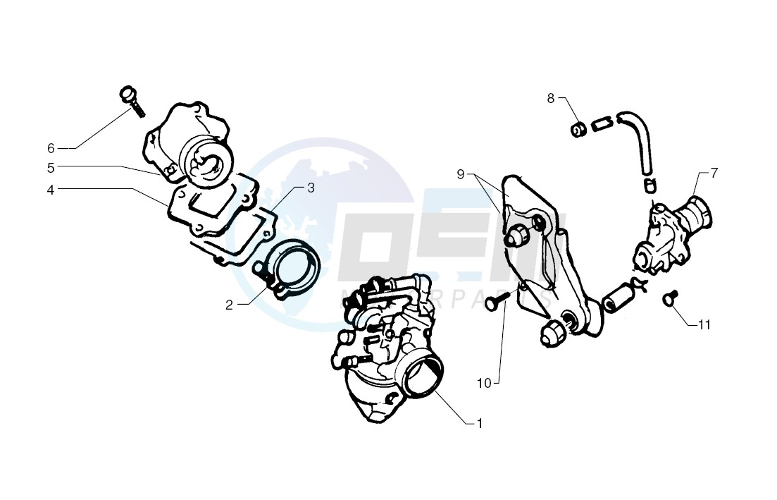 Oil pump - Carburettor blueprint