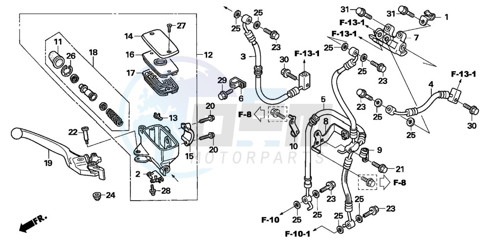 FR. BRAKE MASTER CYLINDER (ABS) image